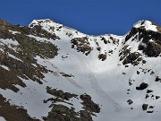 48 Zoom verso la cima del Pietra Quadra orlata da cornici di neve